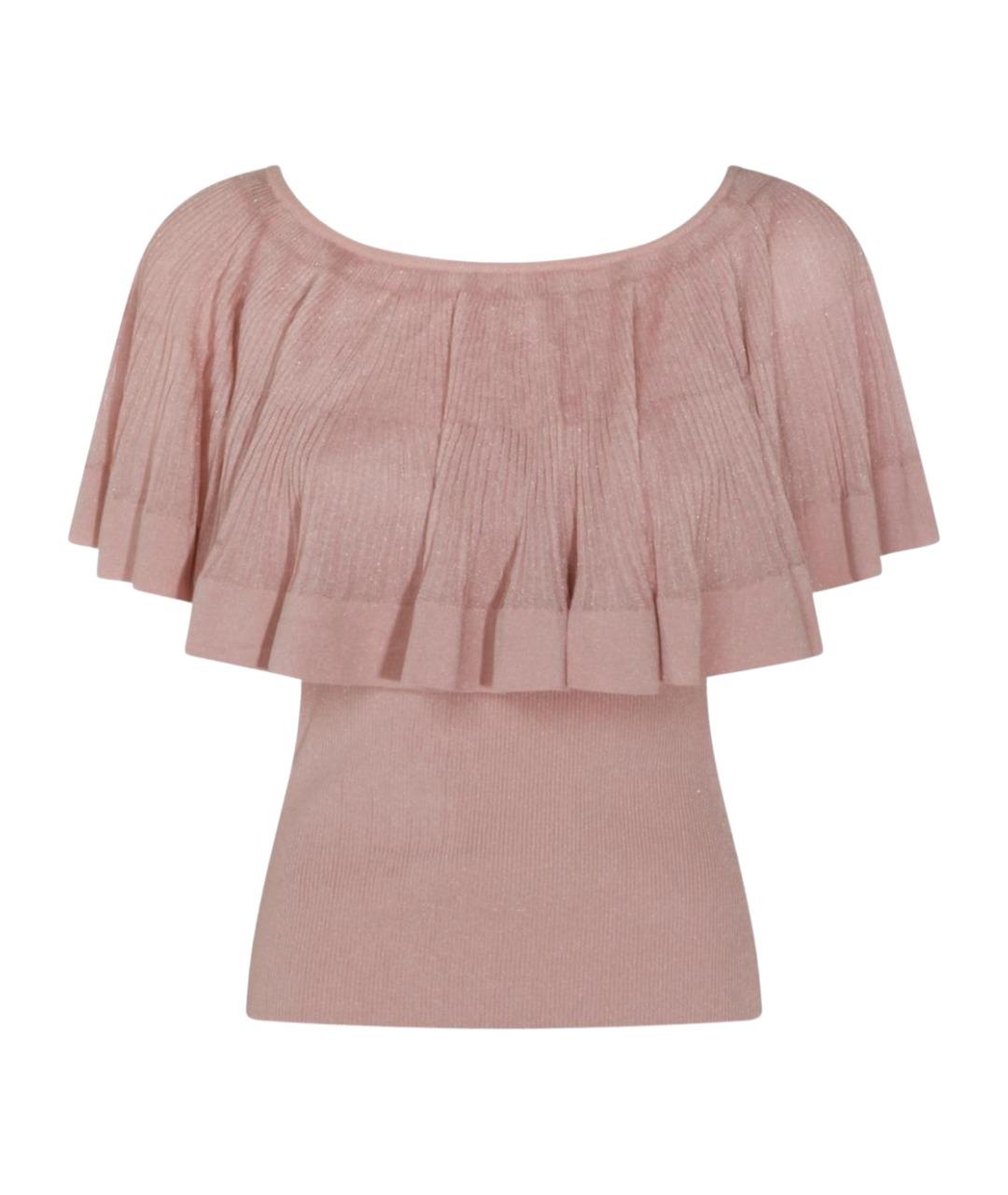 ZIMMERMANN Розовая вискозная футболка, фото 1