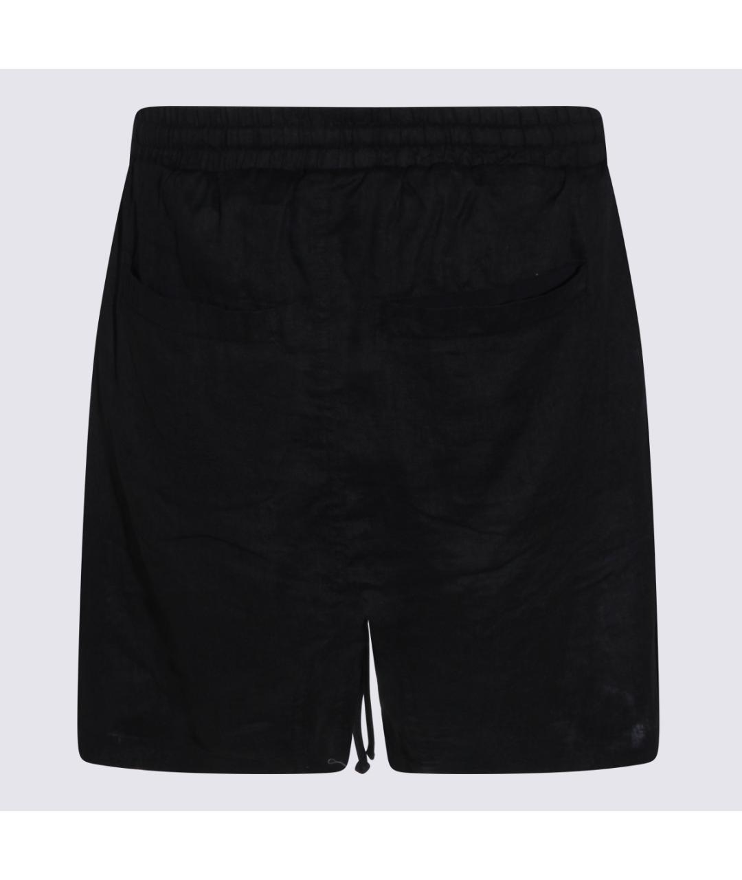 THOM KROM Черные льняные шорты, фото 2