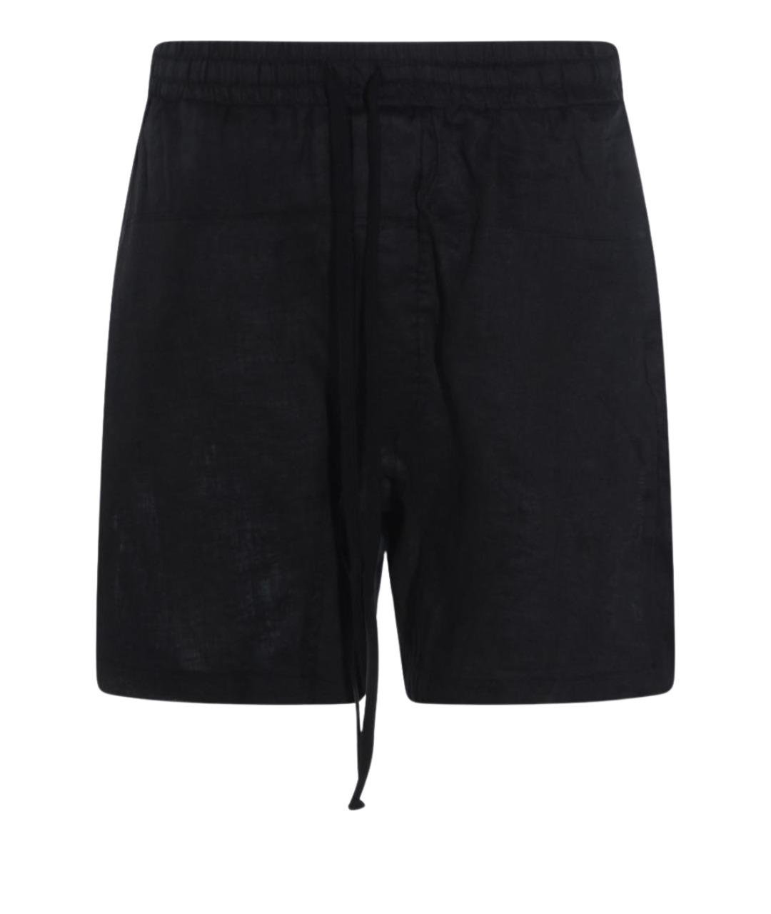 THOM KROM Черные льняные шорты, фото 1