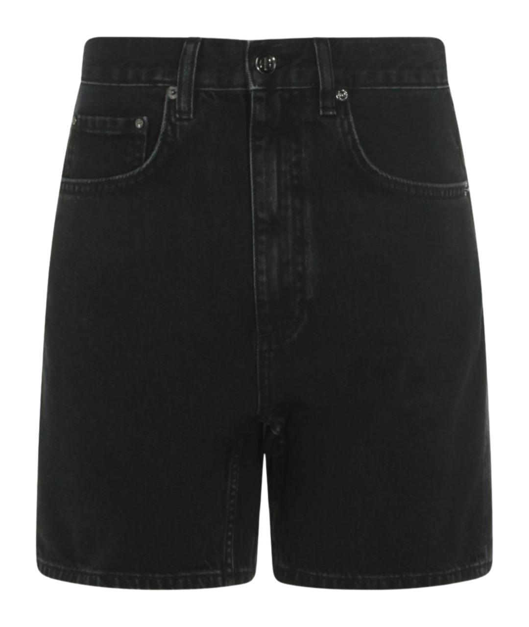 ANINE BING Черные хлопковые шорты, фото 1