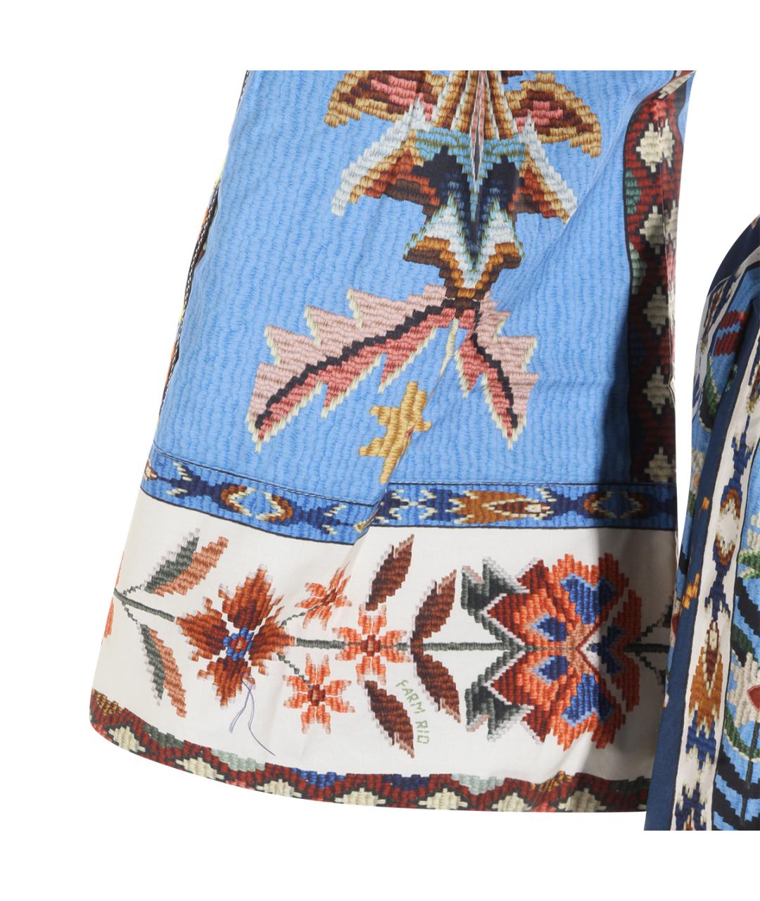 FARM RIO Мульти хлопковое повседневное платье, фото 4