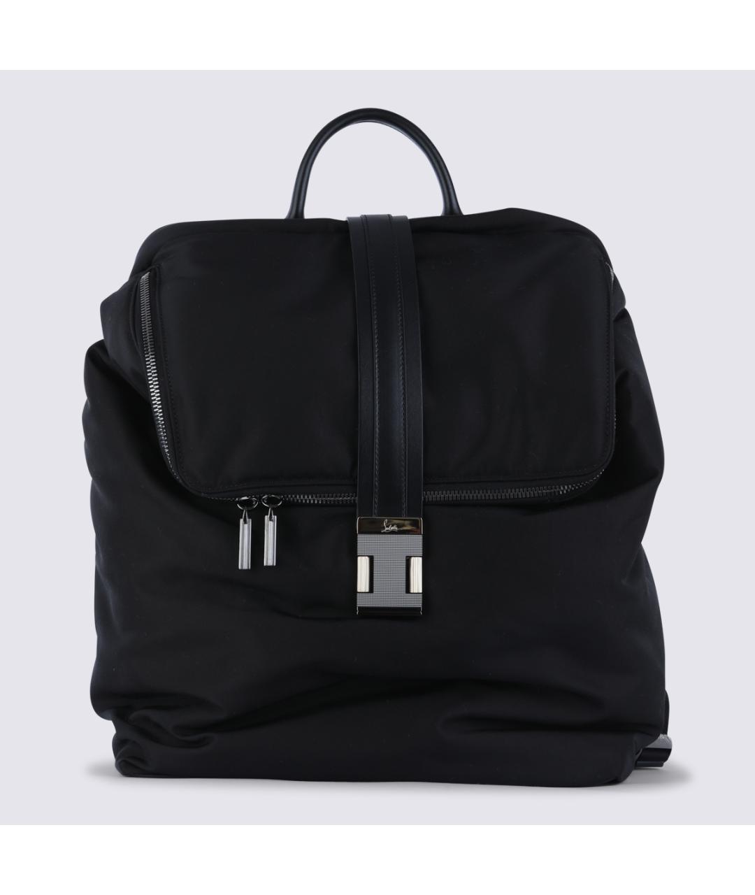 CHRISTIAN LOUBOUTIN Черный тканевый рюкзак, фото 4