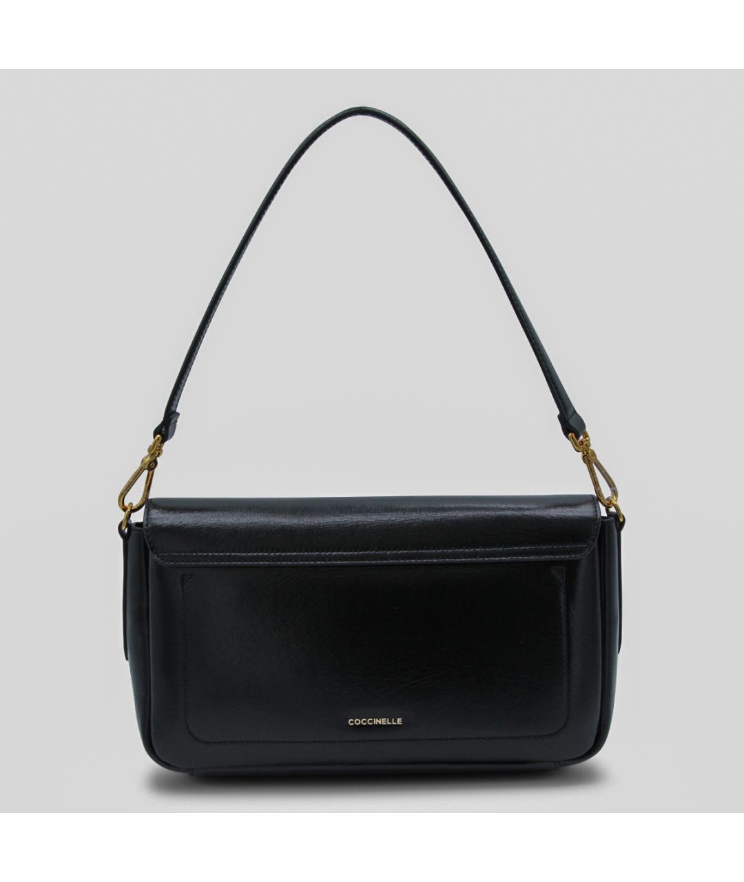 COCCINELLE Черная кожаная сумка через плечо, фото 3