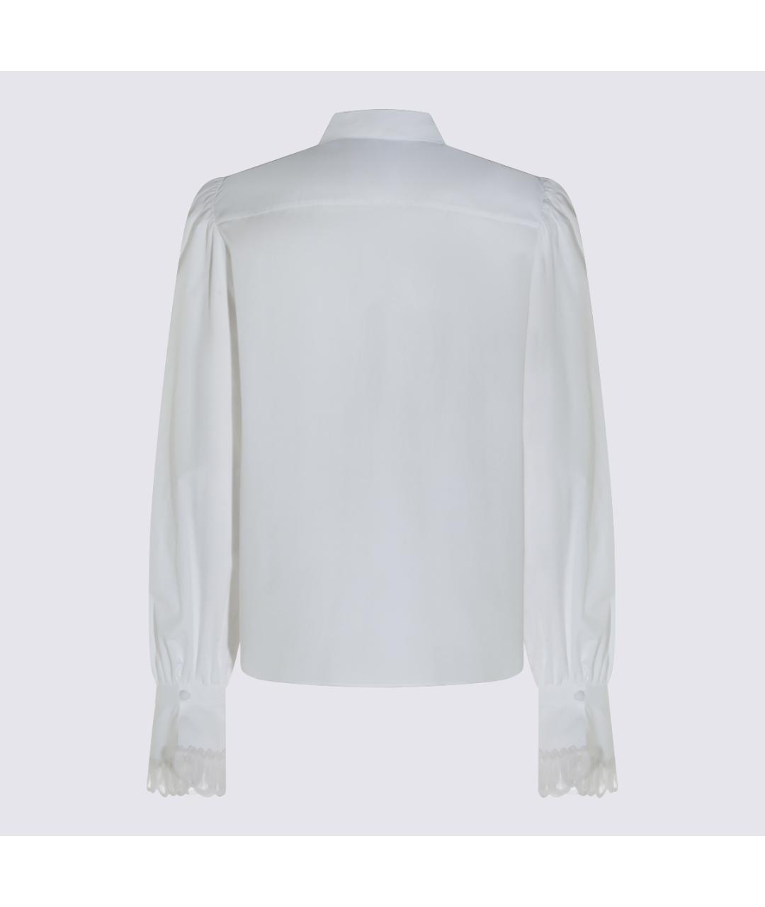 VALENTINO Белая хлопковая рубашка, фото 2