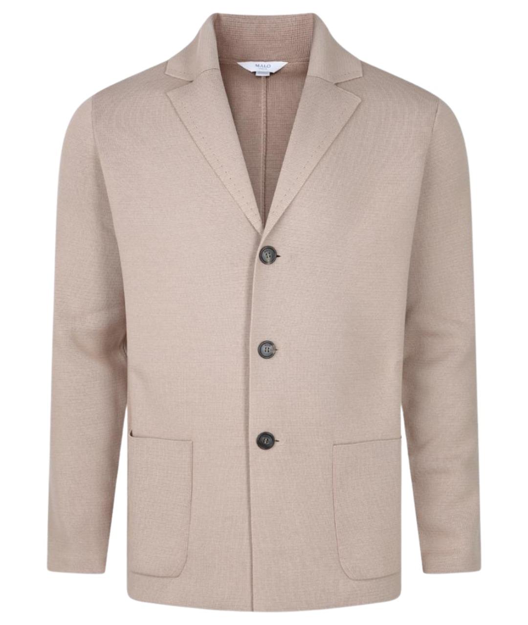 MALO Коричневый хлопковый пиджак, фото 1