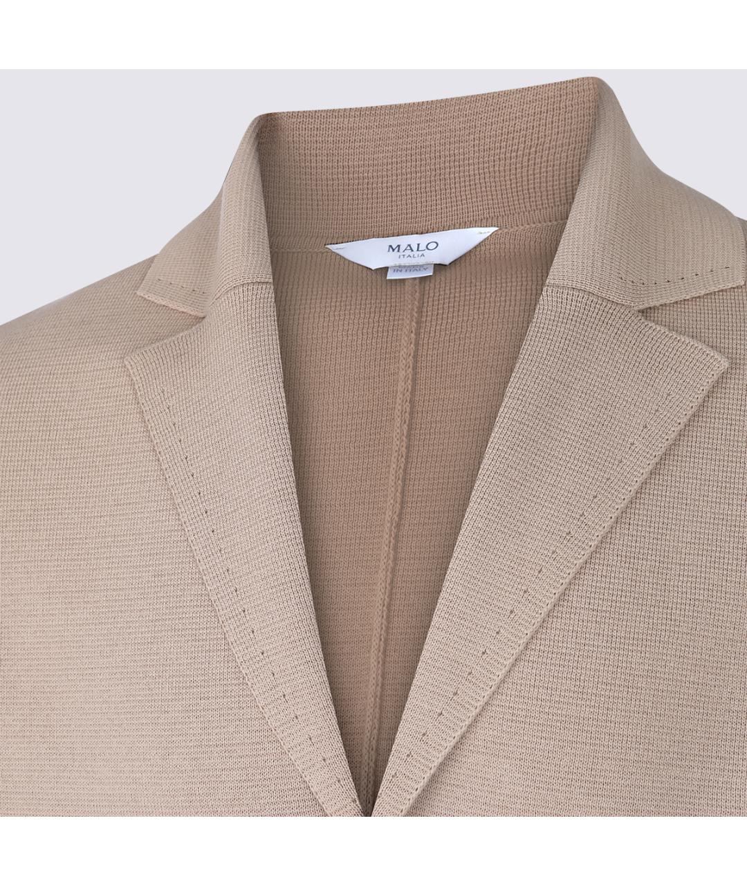 MALO Коричневый хлопковый пиджак, фото 3