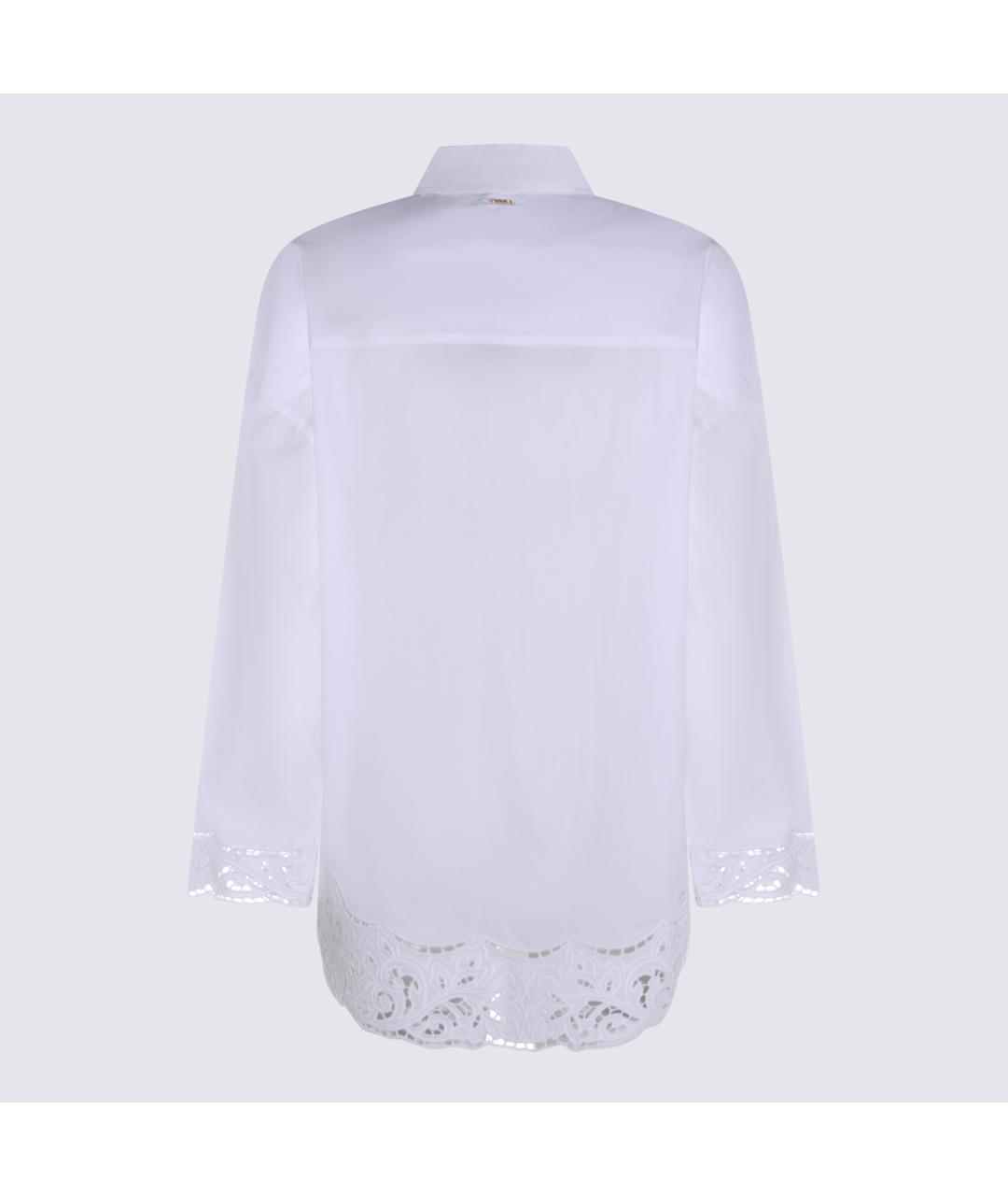 TWIN-SET Белая хлопковая рубашка, фото 2