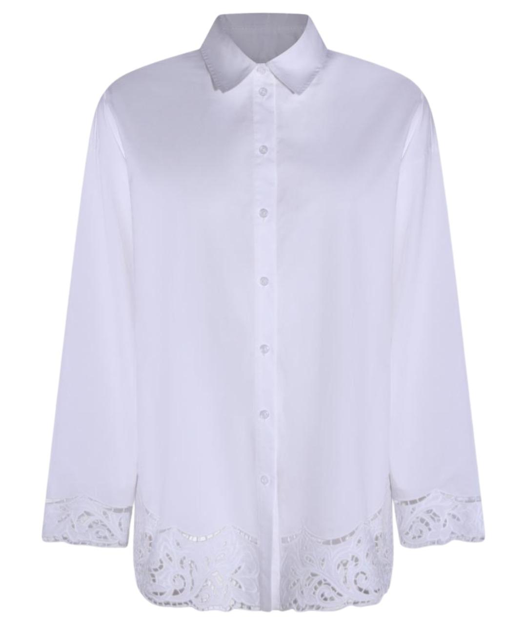 TWIN-SET Белая хлопковая рубашка, фото 1