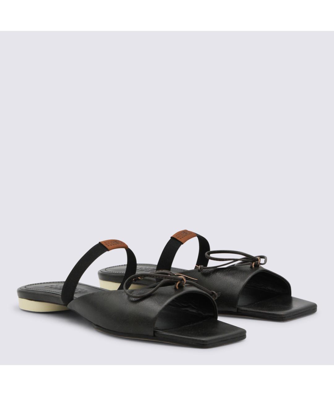 MM6 MAISON MARGIELA Мульти кожаные мюли, фото 2