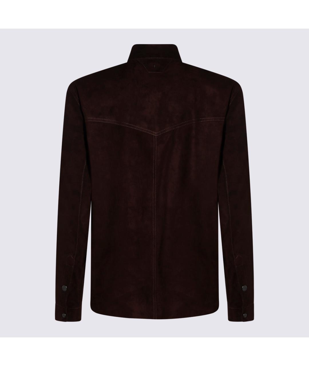 SANTORO Коричневая кожаная куртка, фото 2