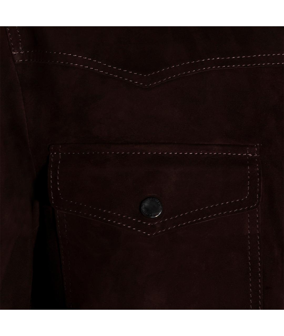 SANTORO Коричневая кожаная куртка, фото 3