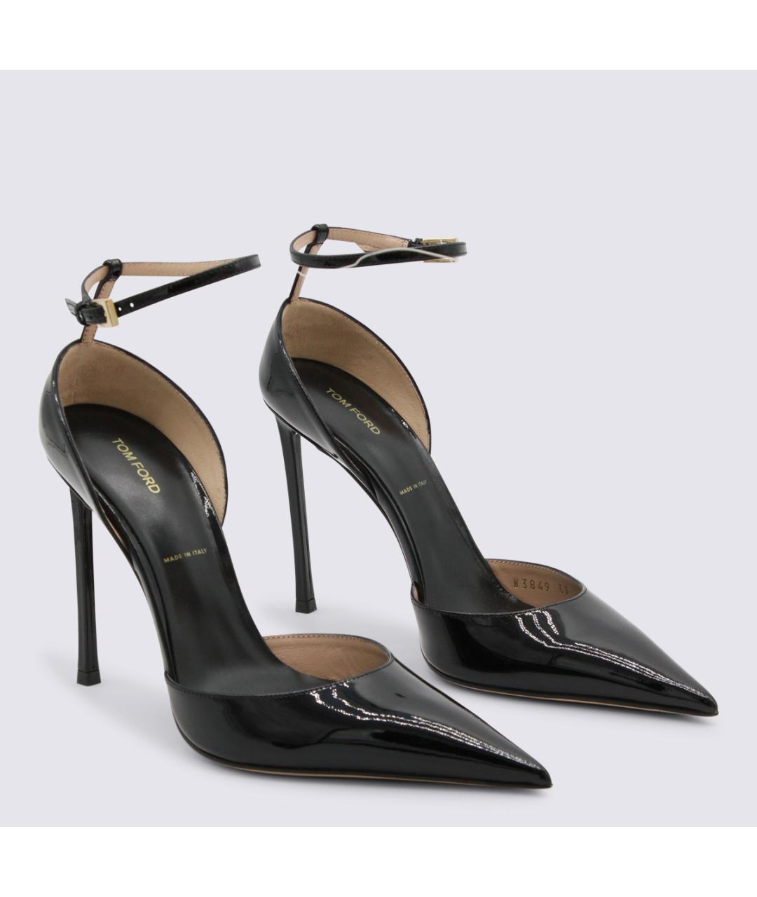 TOM FORD Черные кожаные туфли, фото 2