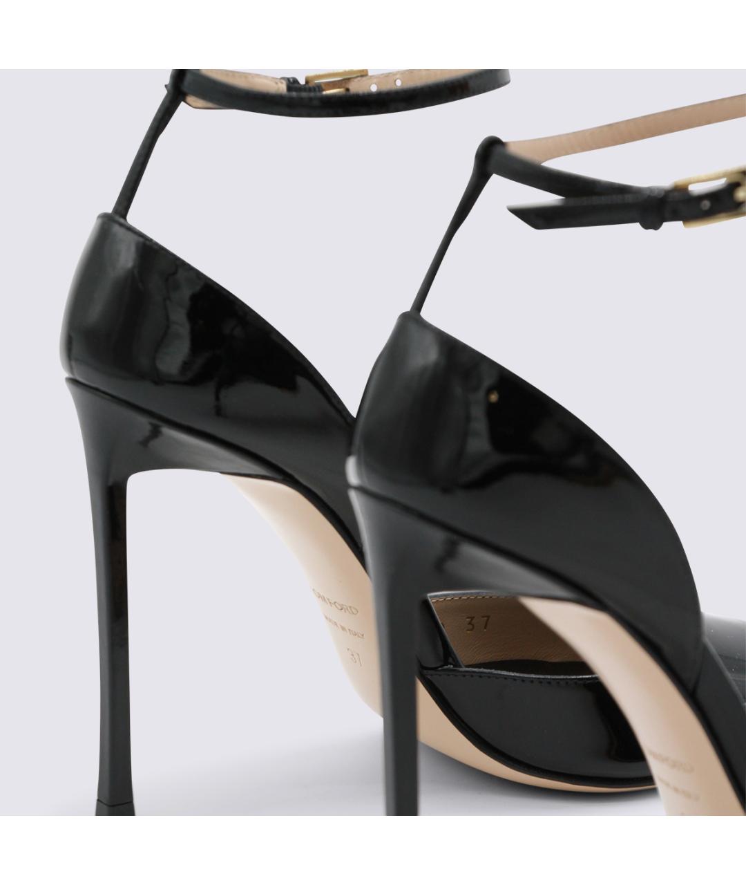 TOM FORD Черные кожаные туфли, фото 5