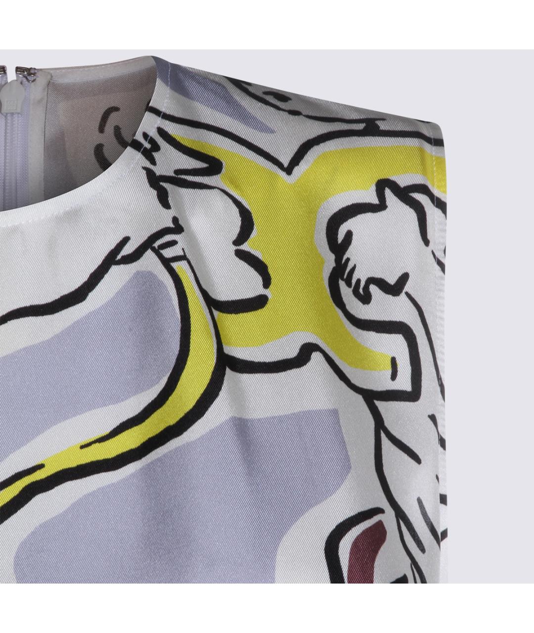 TORY BURCH Мульти шелковое повседневное платье, фото 3