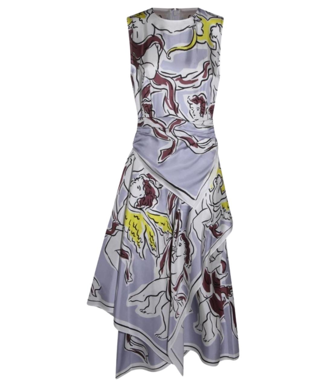 TORY BURCH Мульти шелковое повседневное платье, фото 1