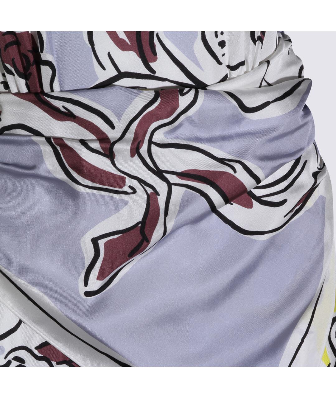 TORY BURCH Мульти шелковое повседневное платье, фото 4