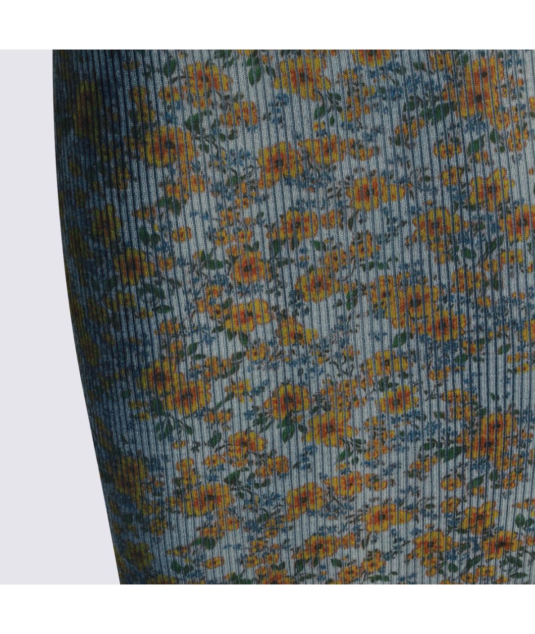 DIESEL Синее хлопковое повседневное платье, фото 4