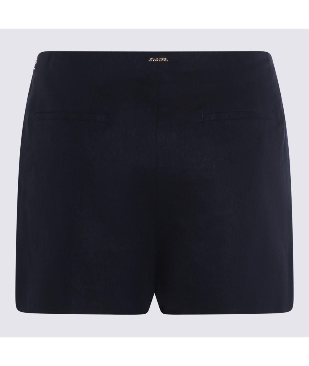 TWIN-SET Синие льняные шорты, фото 2