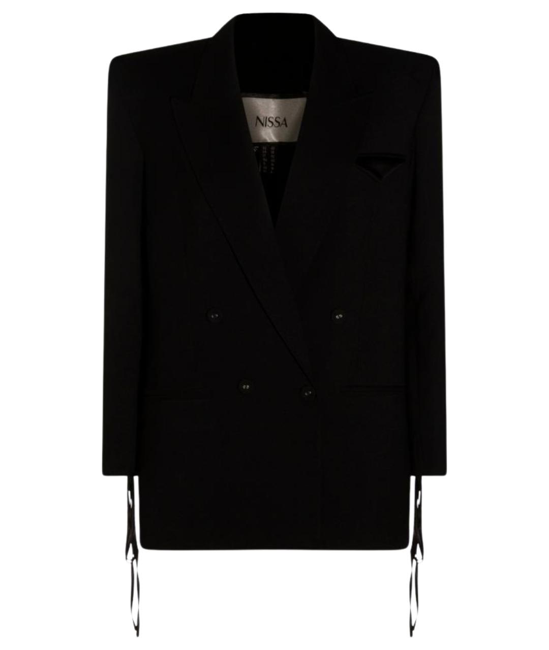 NISSA Черный полиэстеровый жакет/пиджак, фото 1