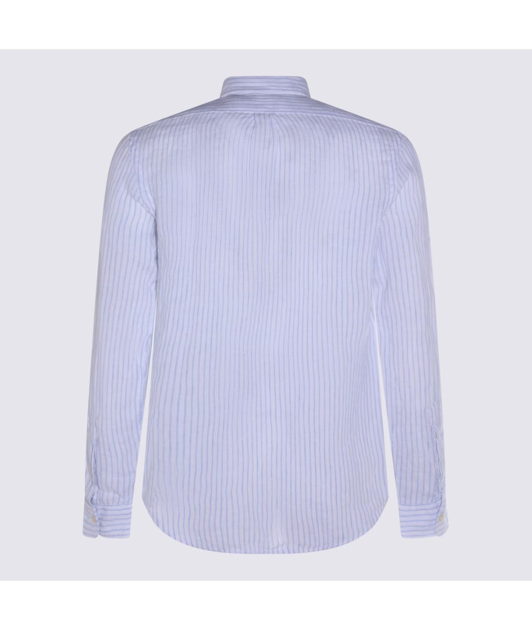 POLO RALPH LAUREN Синяя льняная кэжуал рубашка, фото 2