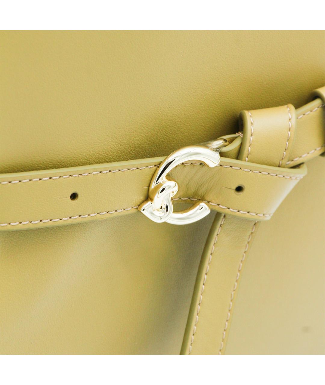 COCCINELLE Зеленая кожаная сумка тоут, фото 4