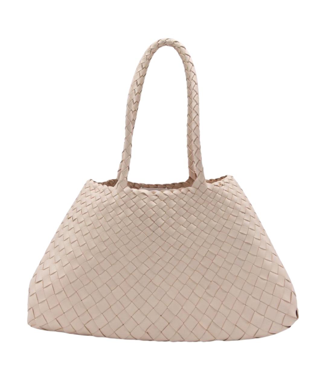 Dragon Diffusion Бежевая кожаная сумка тоут, фото 1