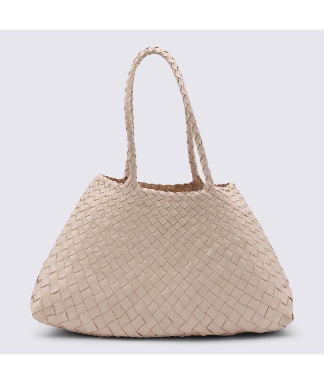 Dragon Diffusion Бежевая кожаная сумка тоут, фото 3