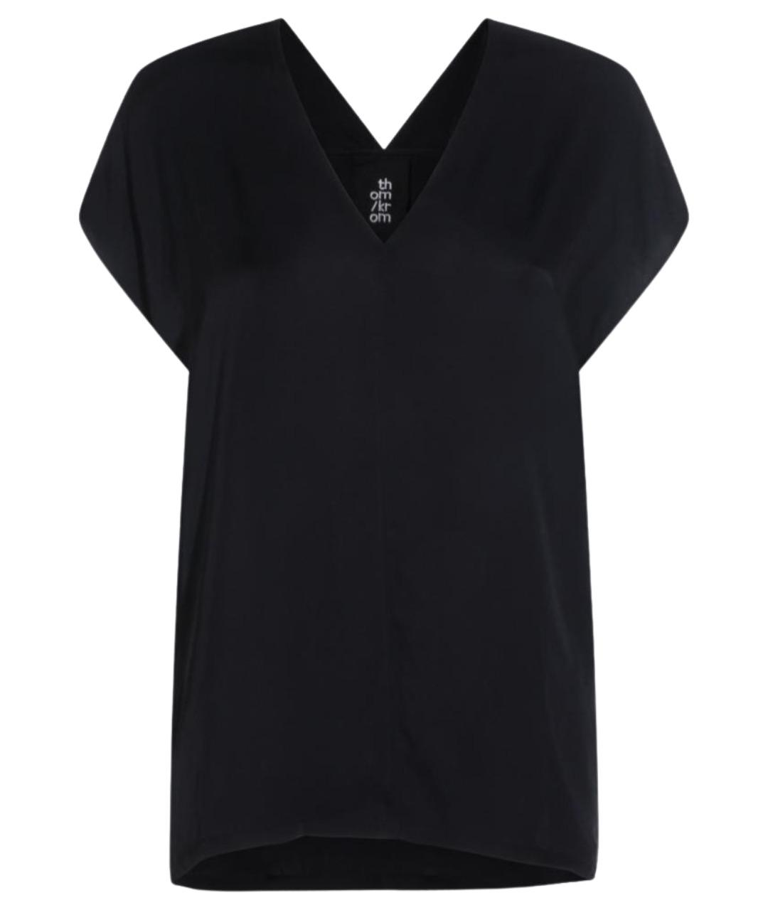 THOM KROM Черная вискозная майка, фото 1