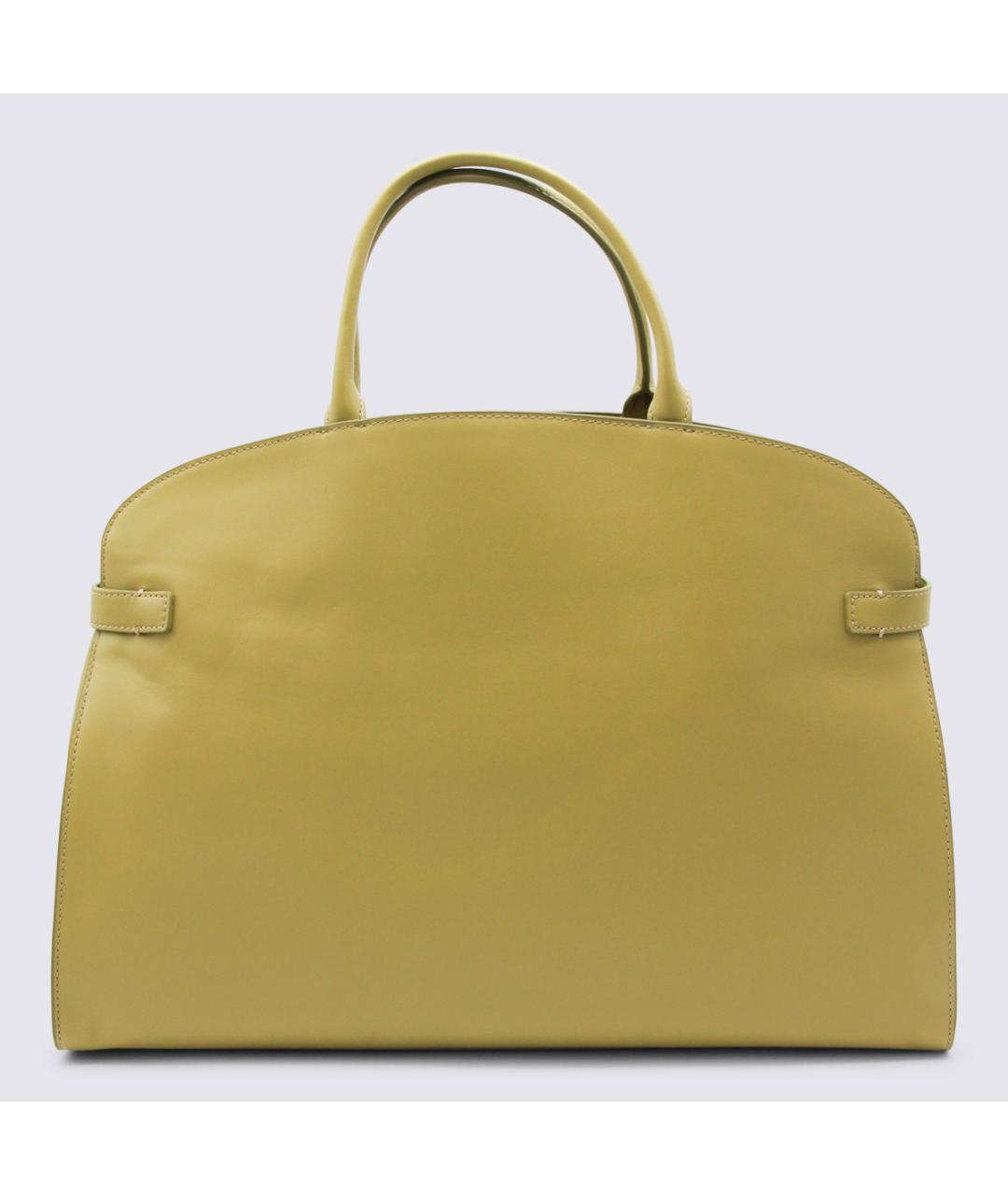 COCCINELLE Зеленая кожаная сумка тоут, фото 3