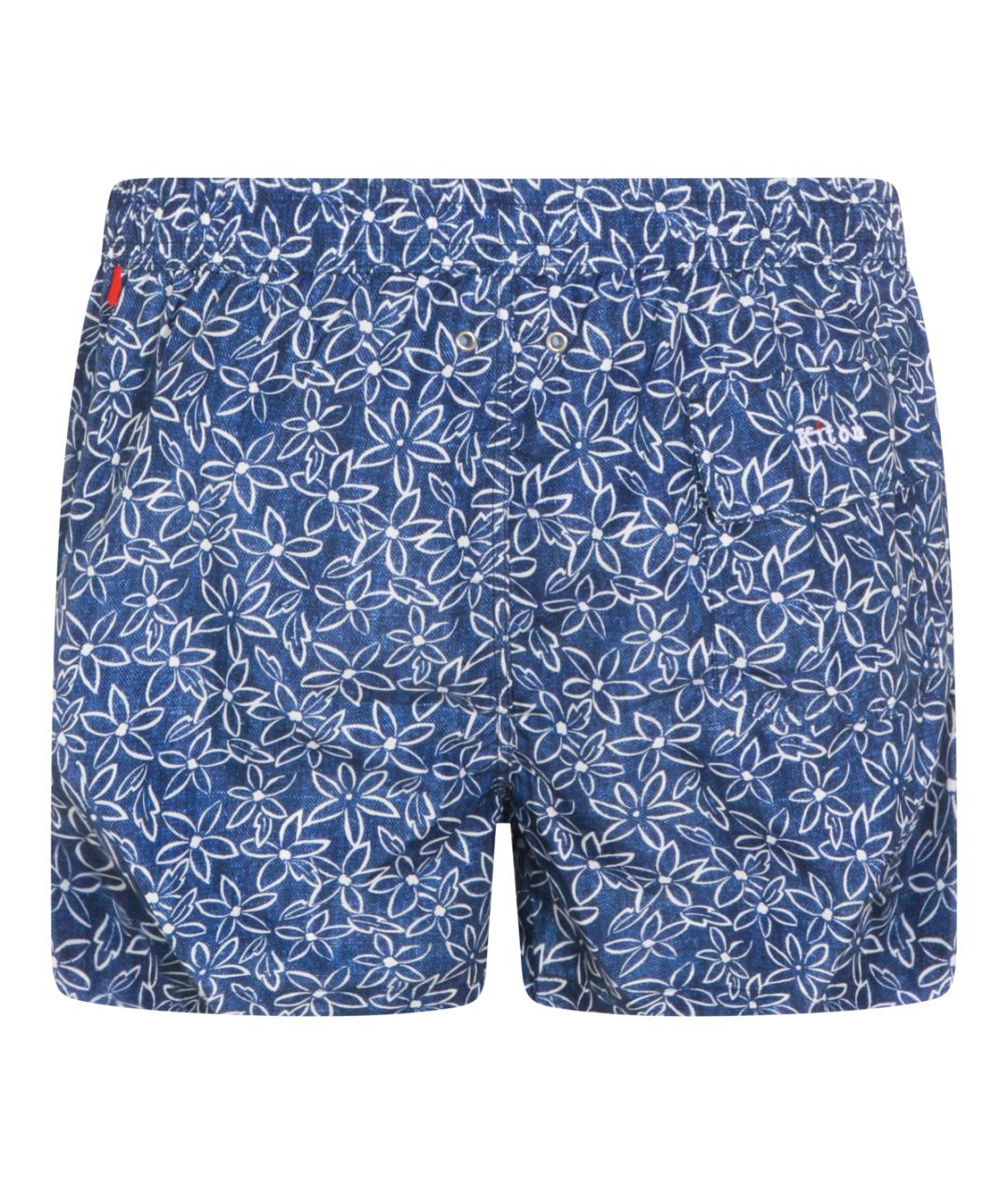 KITON Синие полиэстеровые плавки, фото 2