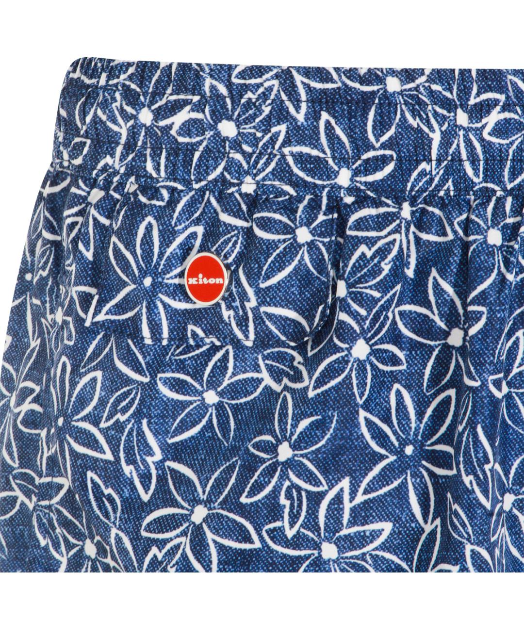 KITON Синие полиэстеровые плавки, фото 3