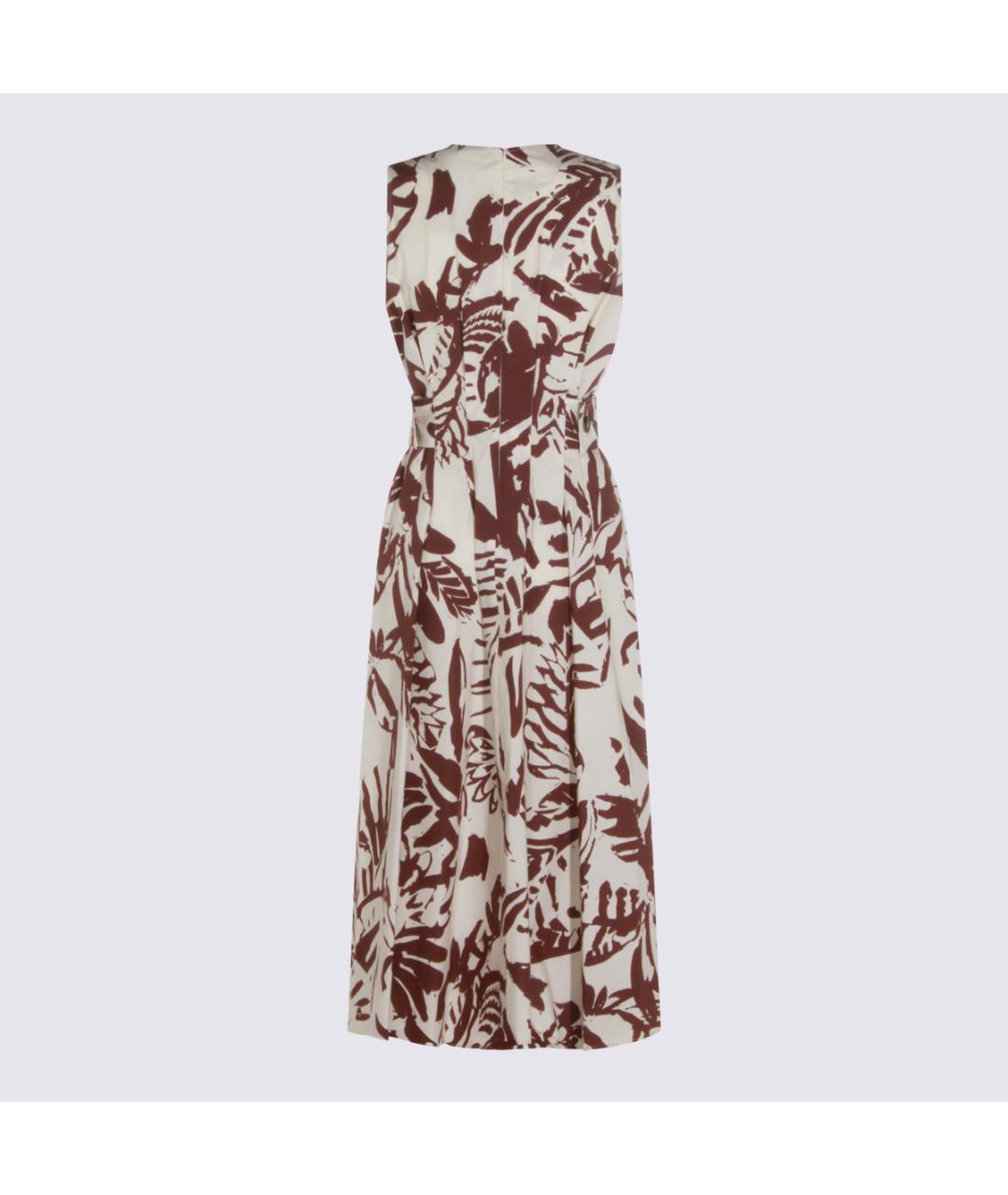 ANTONELLI FIRENZE Коричневое хлопковое повседневное платье, фото 2