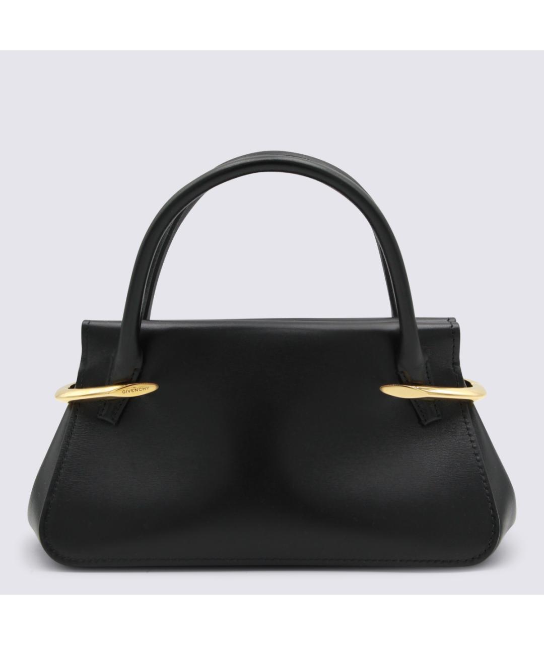 GIVENCHY Черная кожаная сумка тоут, фото 5