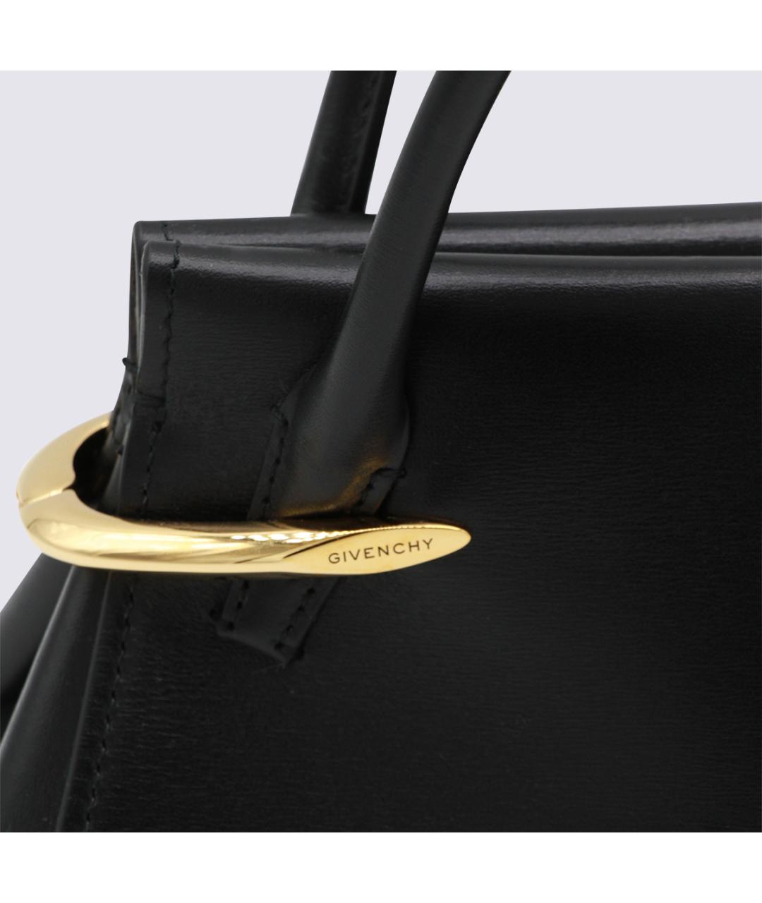 GIVENCHY Черная кожаная сумка тоут, фото 4