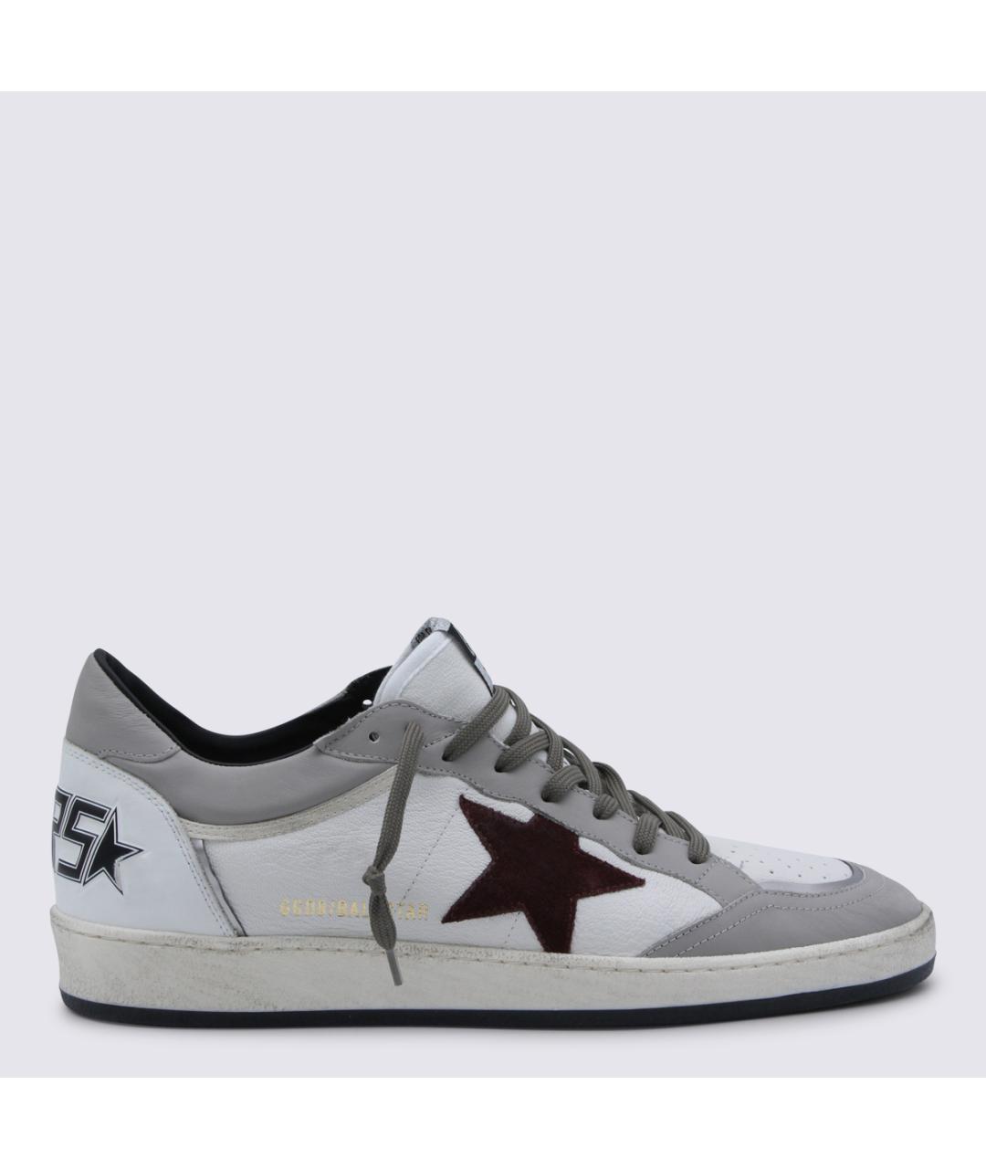 GOLDEN GOOSE DELUXE BRAND Белые кожаные низкие кроссовки / кеды, фото 5