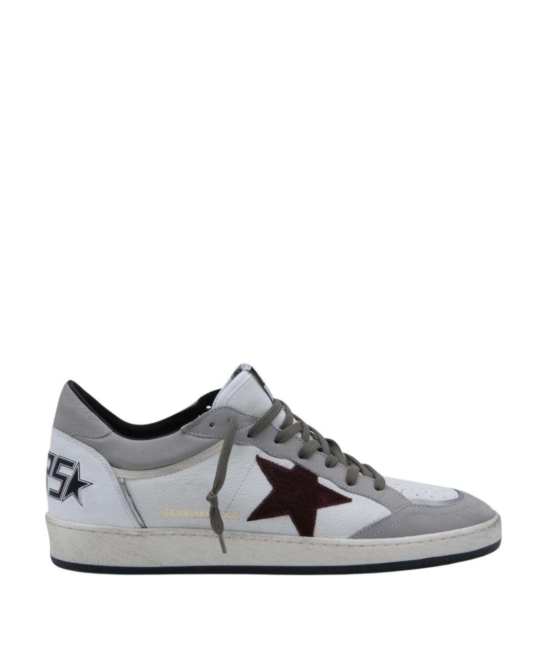 GOLDEN GOOSE DELUXE BRAND Белые кожаные низкие кроссовки / кеды, фото 1