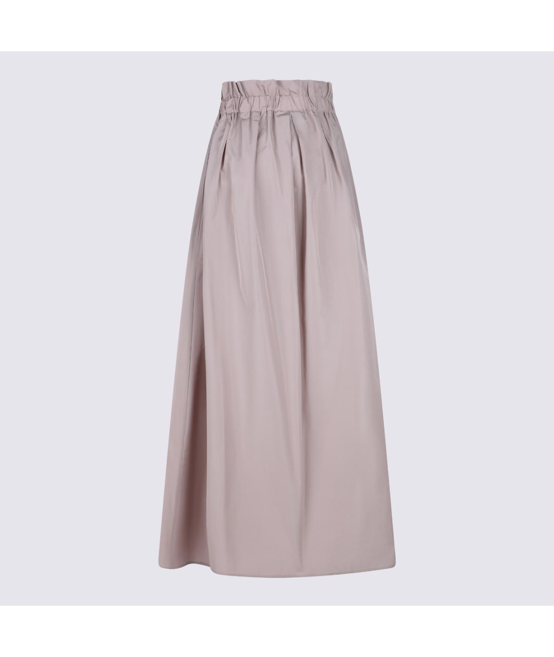 HERNO Розовая полиэстеровая юбка макси, фото 2
