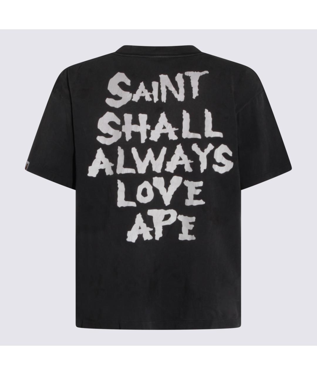 SAINT Mxxxxxx Черная хлопковая футболка, фото 2