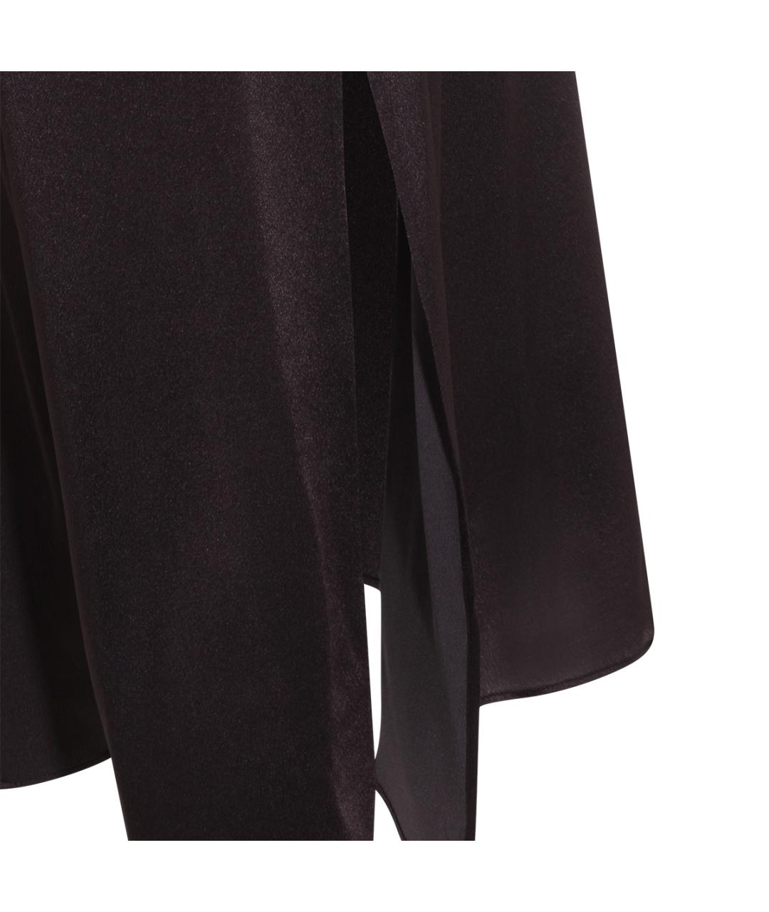 ANTONELLI FIRENZE Коричневое шелковое повседневное платье, фото 4