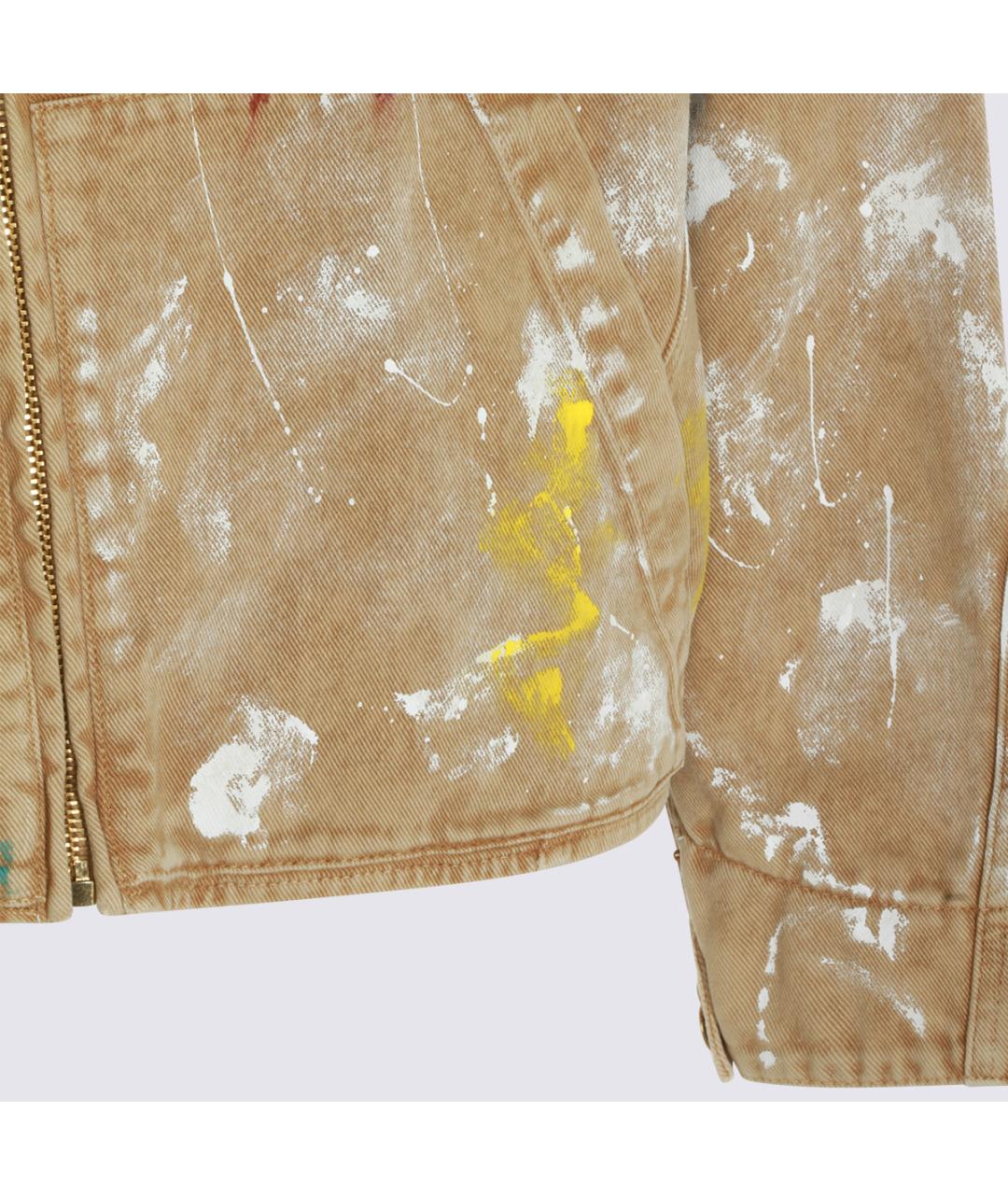 MOSCHINO Бежевая хлопковая куртка, фото 4