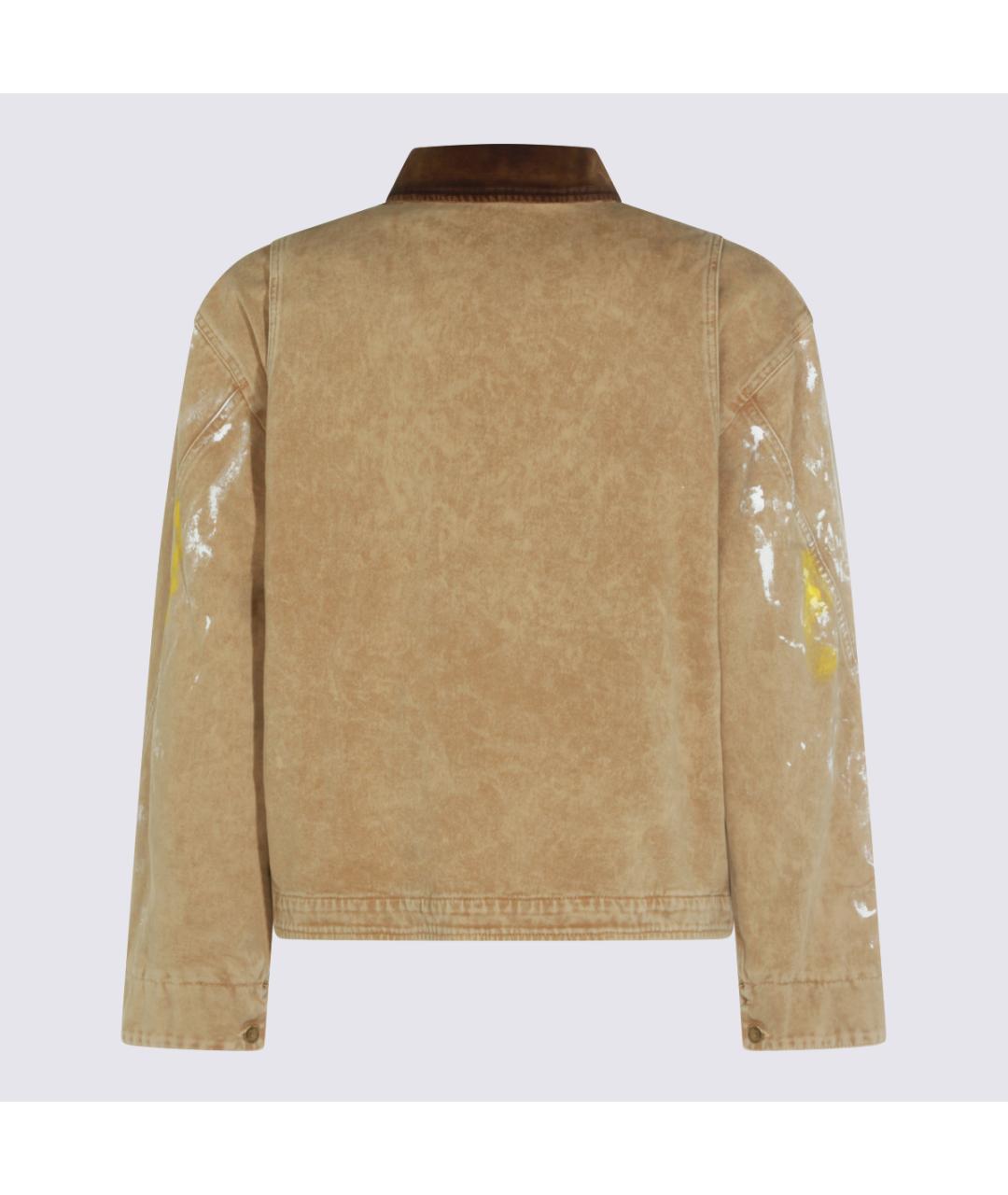 MOSCHINO Бежевая хлопковая куртка, фото 2