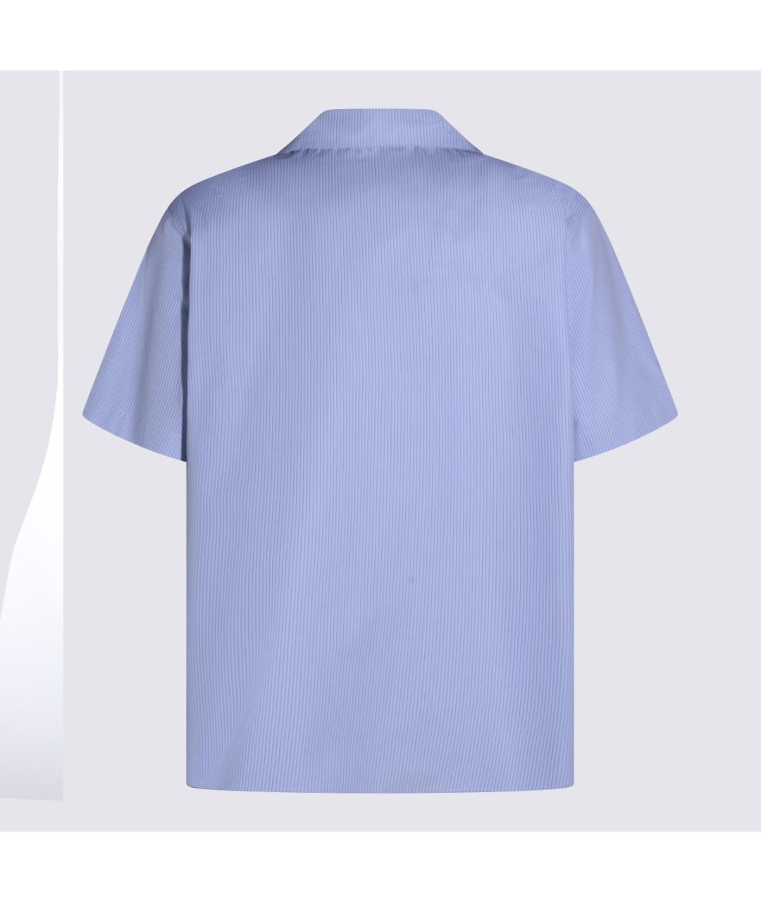 GUCCI Голубая хлопковая кэжуал рубашка, фото 2