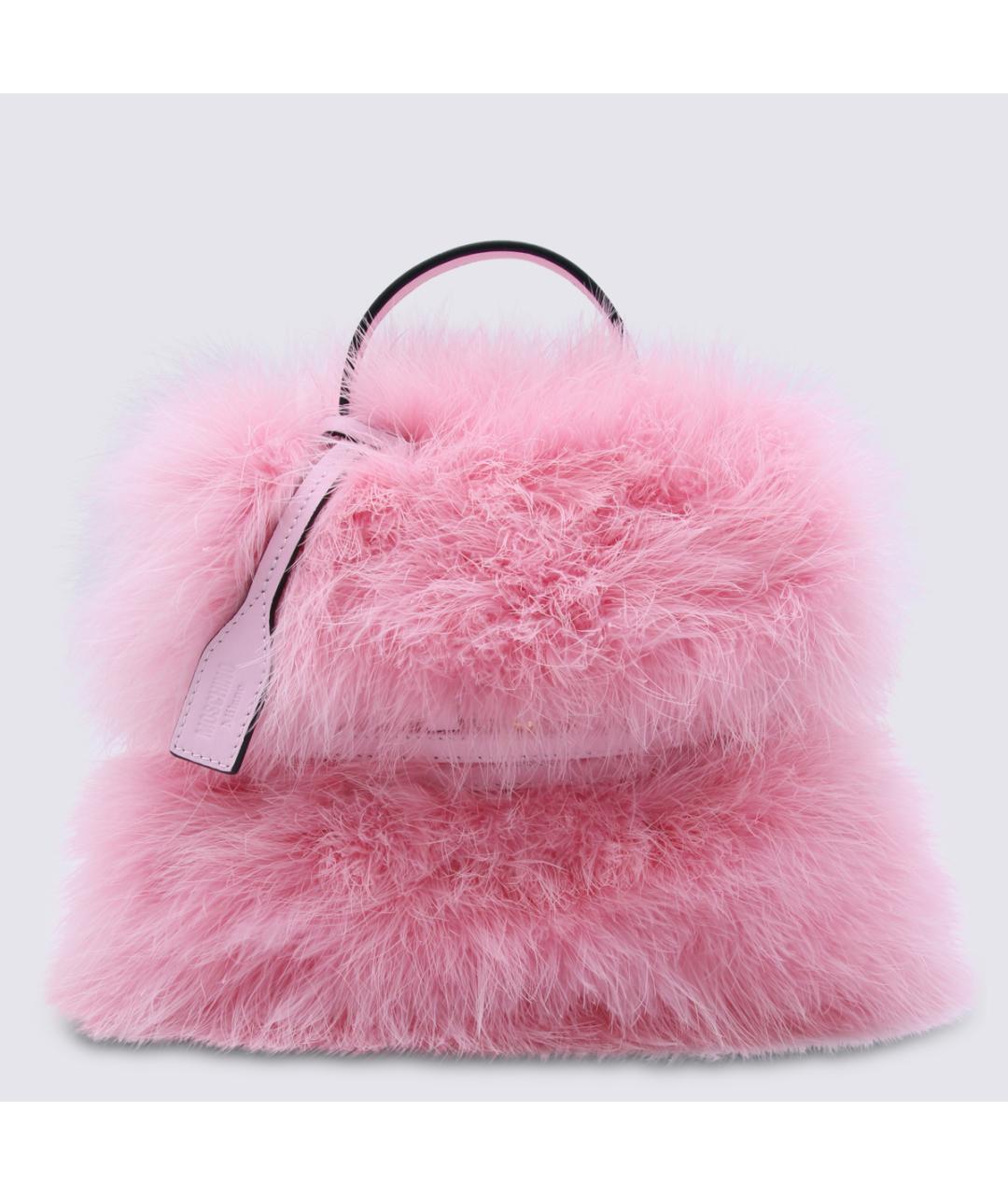 MOSCHINO Розовая сумка тоут, фото 5