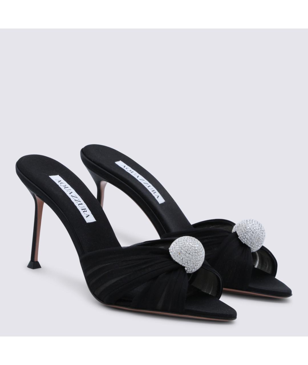 AQUAZZURA Черные мюли, фото 2