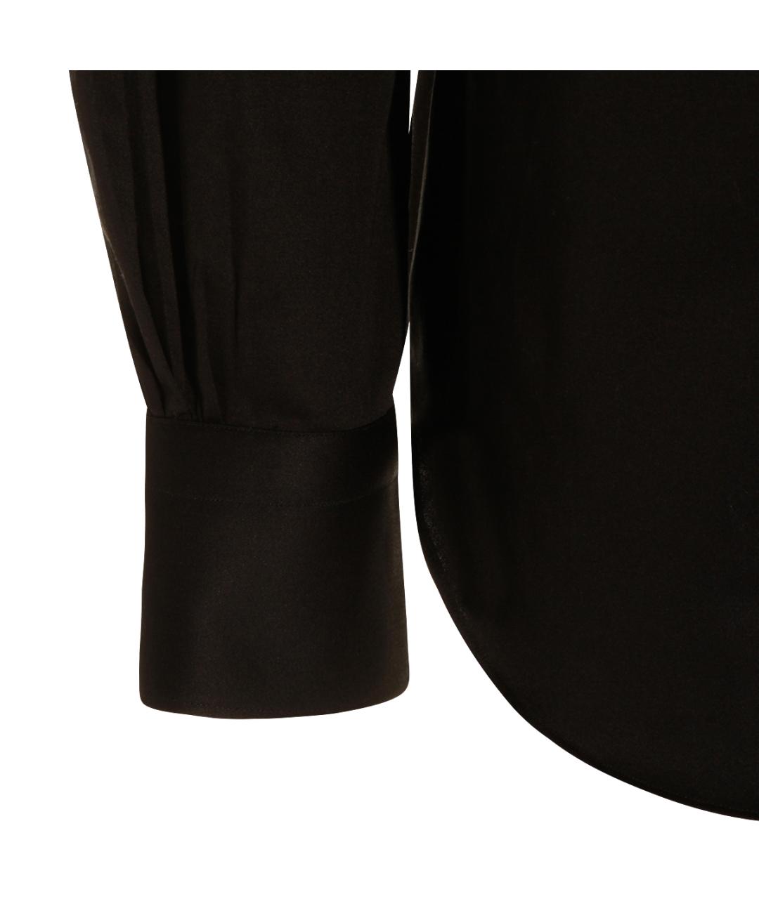 MAZZARELLI Черная хлопковая кэжуал рубашка, фото 4