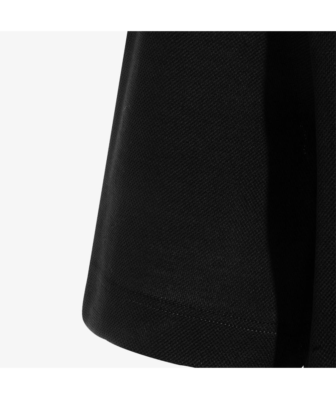 ZEGNA Черное хлопковое поло с коротким рукавом, фото 4