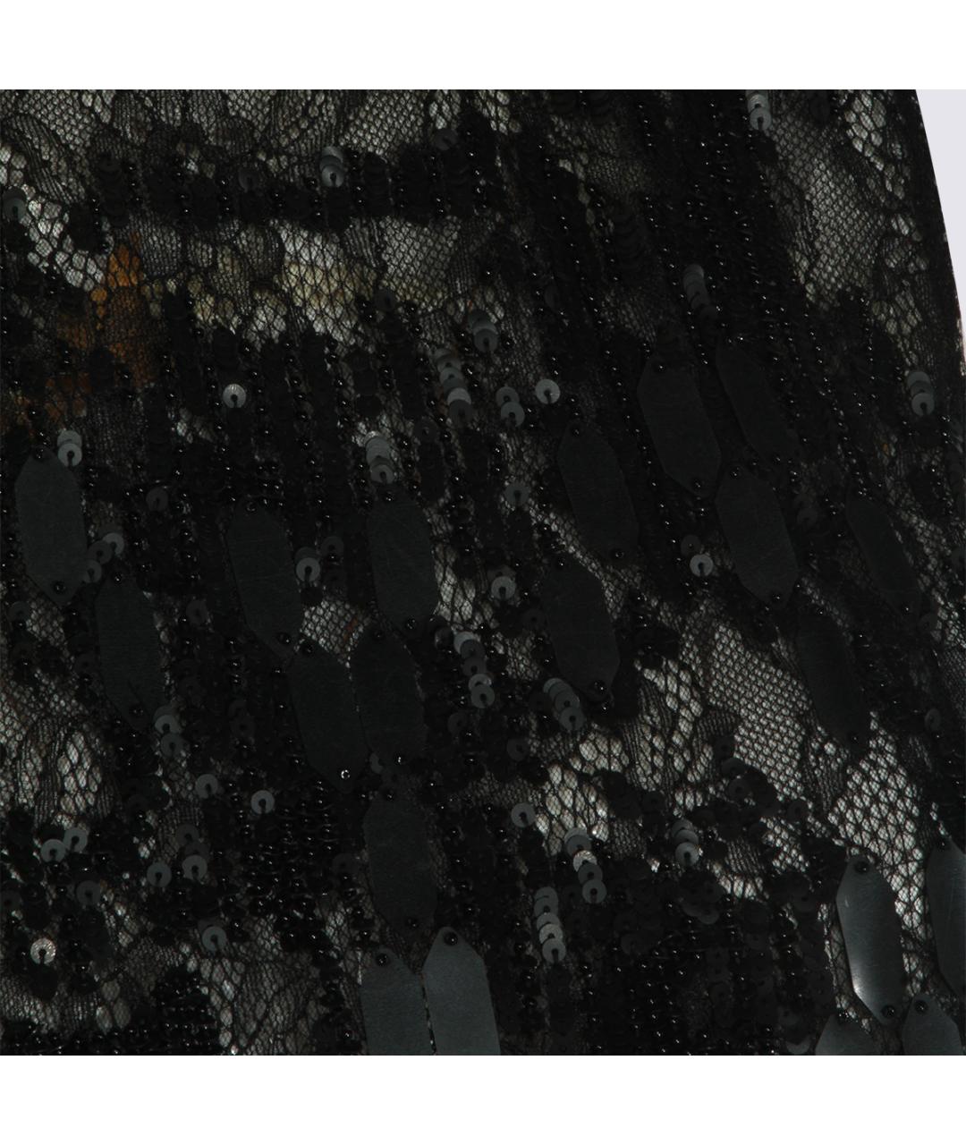 ELISABETTA FRANCHI Черный полиэстеровый комбинезон, фото 4