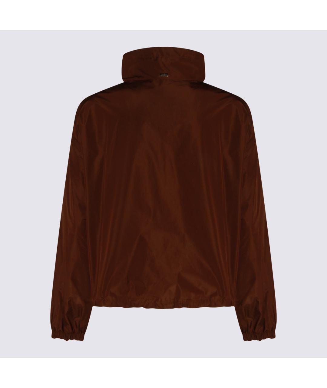 HERNO Коричневая полиэстеровая куртка, фото 2