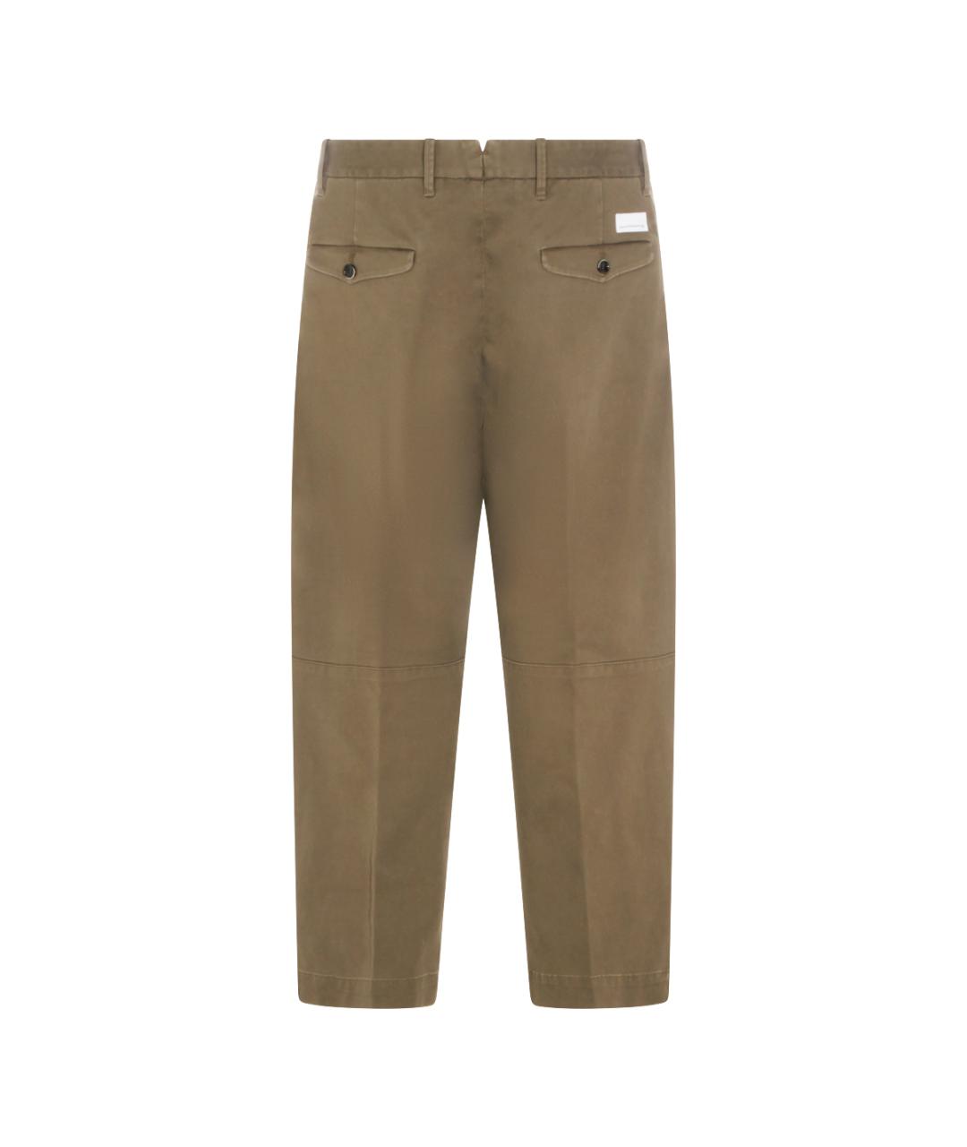 NINE IN THE MORNING Зеленые хлопковые повседневные брюки, фото 2