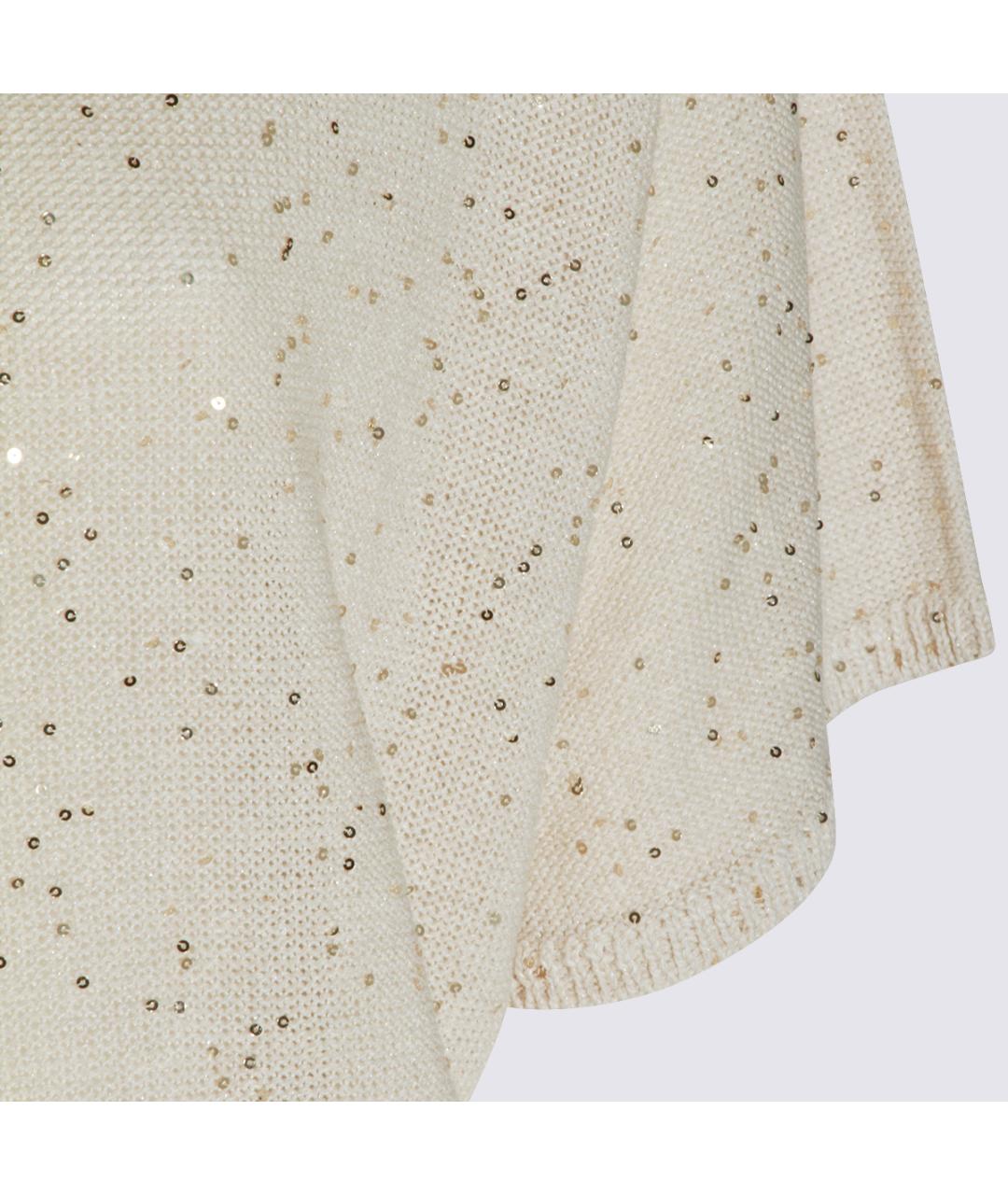 ANTONELLI FIRENZE Бежевый хлопковый джемпер / свитер, фото 3